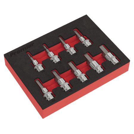Sealey Hex Key Socket Bit Set 9pc Metric 3/8"Sq Drive Model No.-AK6240