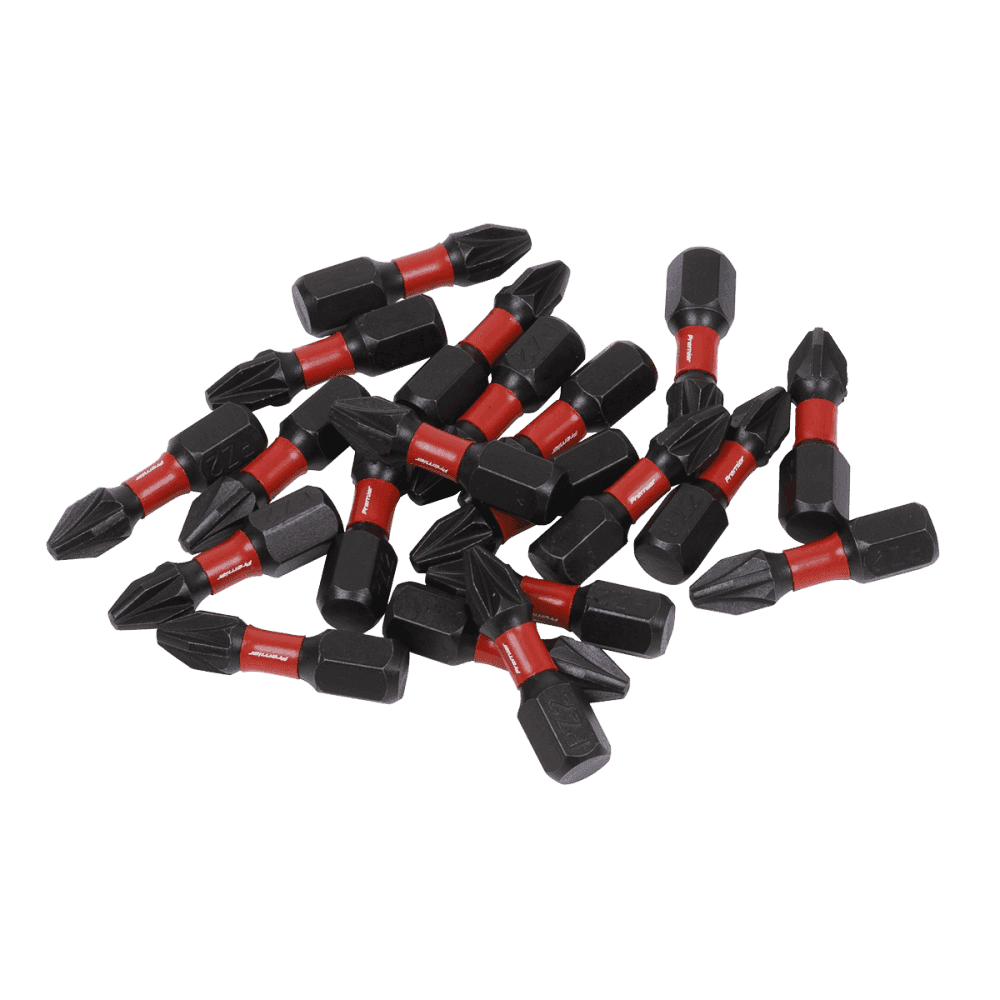 Sealey Pozi #2 Impact Power Tool Bits 25mm - 20pc Model No- AK8273