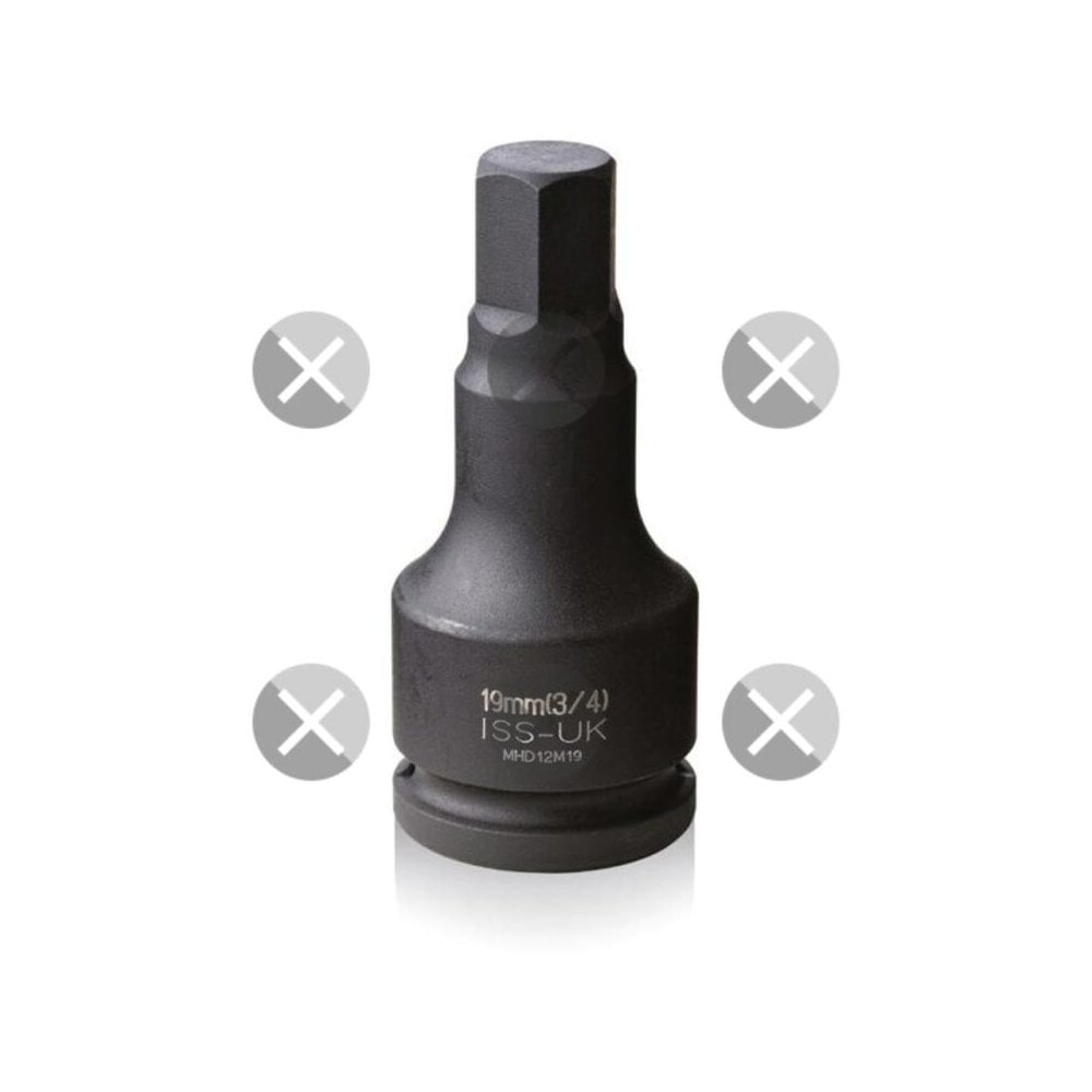 Male Hex Driver 3/4" Drive 12mm - 62mm O/L