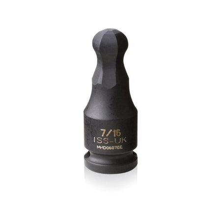 Male Hex Driver 3/8" Drive 1/4" AF - Ball-Ended