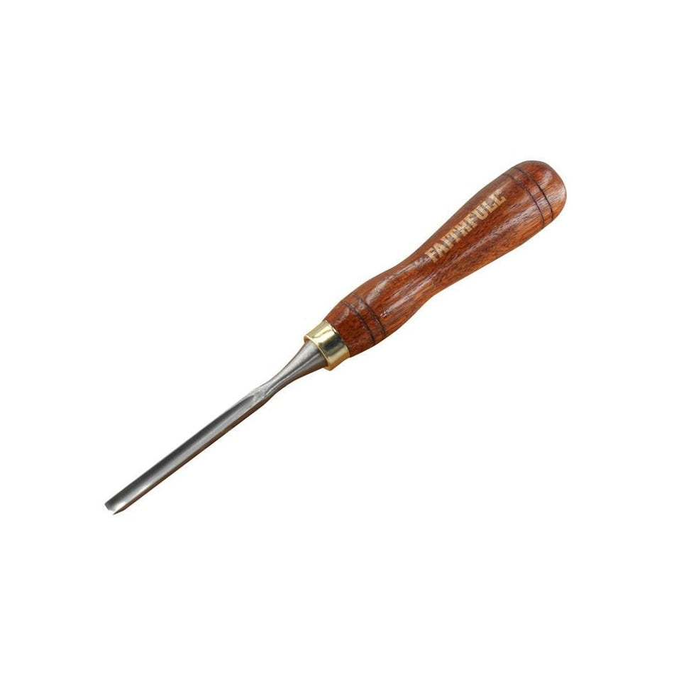 Faithfull FSC Straight Gouge Carving Chisel 6.3mm (1/4in)-FAIWCARV1F