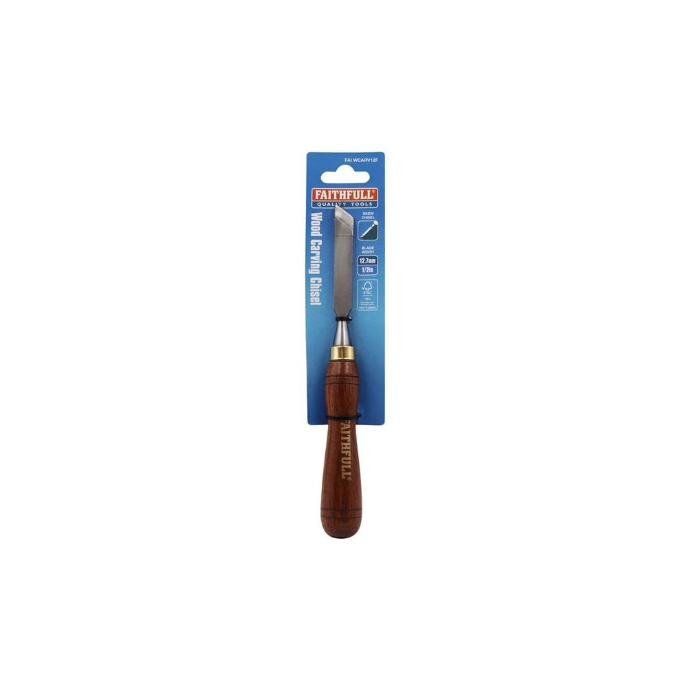 Faithfull Skew Carving Chisel 12.7mm (1/2in) FSC 100%-FAIWCARV12F