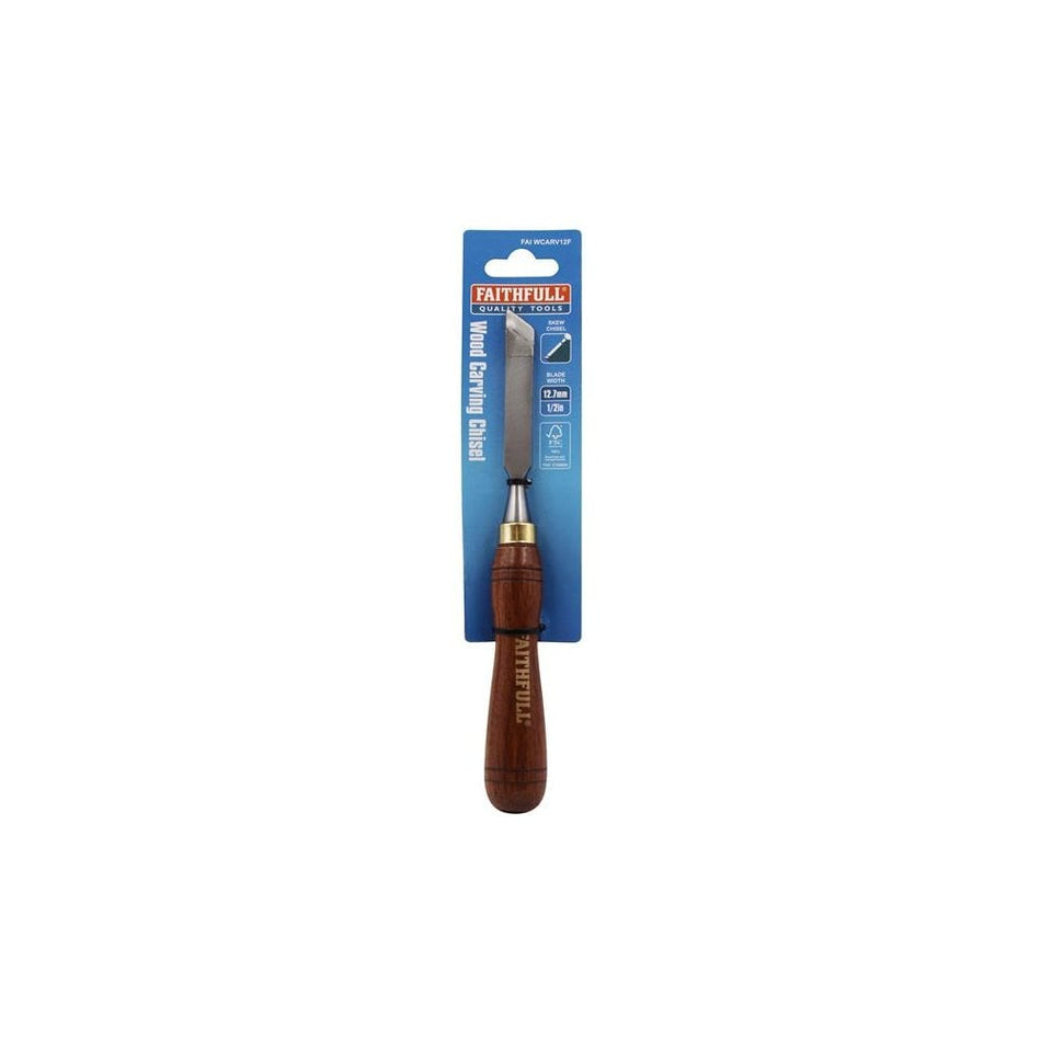 Faithfull Skew Carving Chisel 12.7mm (1/2in) FSC 100%-FAIWCARV12F