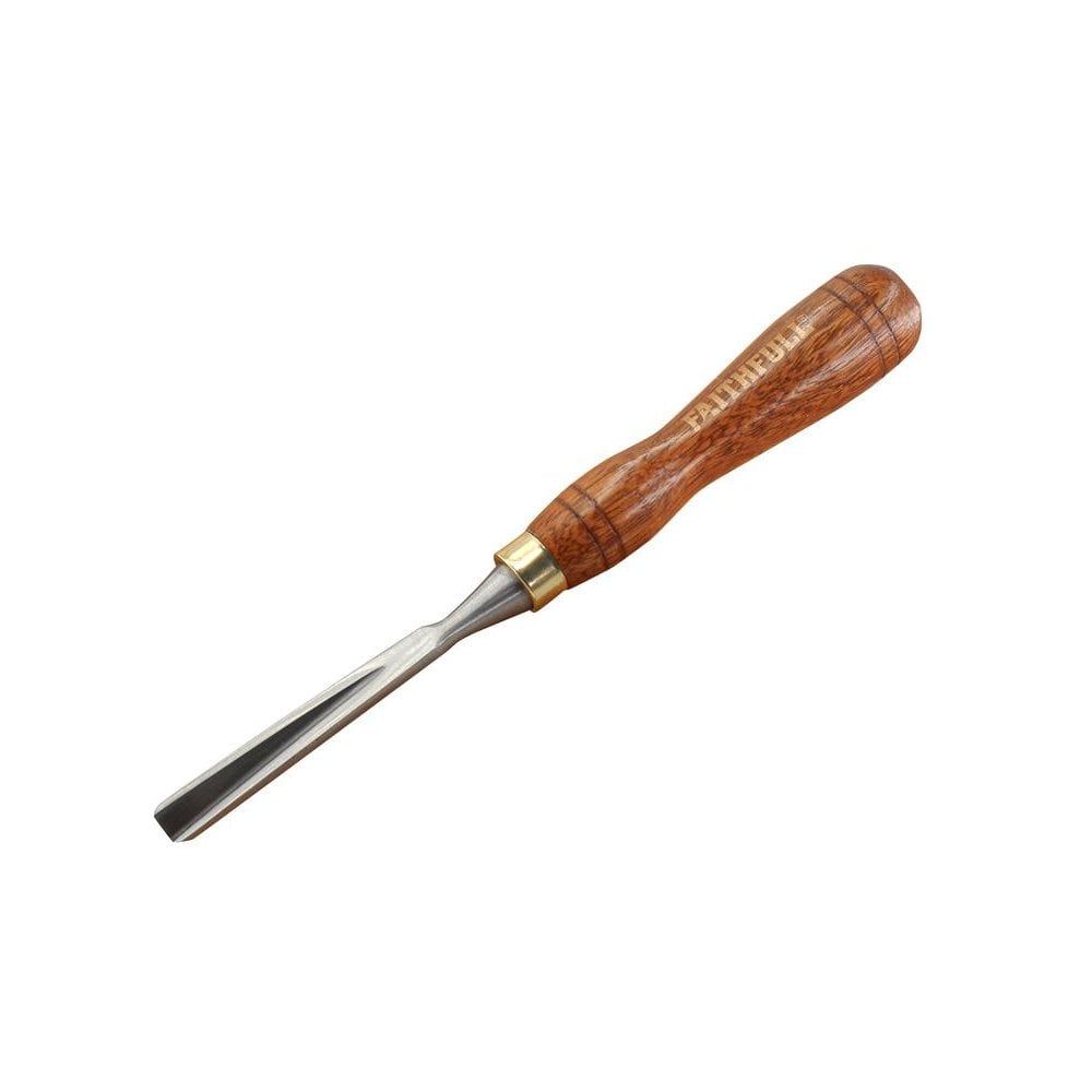 Faithfull V-Straight Parting Carving Chisel 9.5mm (3/8in)-FAIWCARV8F