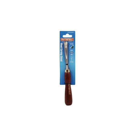 Faithfull V-Straight Parting Carving Chisel 9.5mm (3/8in)-FAIWCARV8F