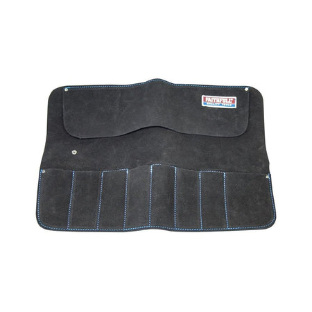 Faithfull 8 Pocket Leather Chisel Roll-FAILCR8B