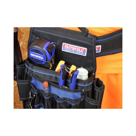 Faithfull Electricians Tool Pouch 2100D Nylon-FAIEPN