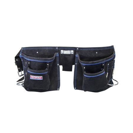 Faithfull Double Tool & Nail Pouch-FAIDTNP3B