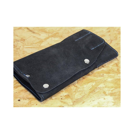 Faithfull 10 Pocket Leather Tool Roll-FAILTR10B