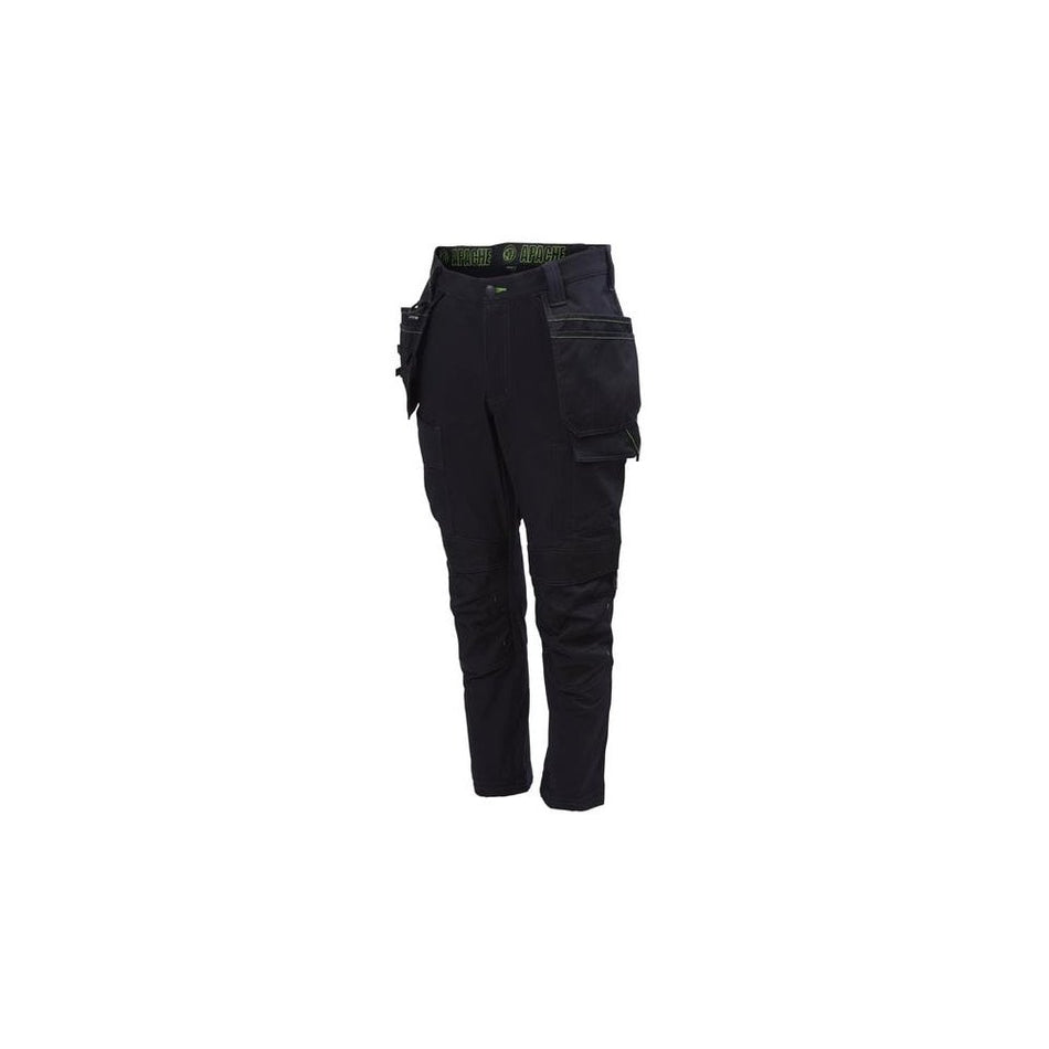 Apache Calgary Black Stretch Holster Trousers Waist 36in Leg 29in-APACALG2936