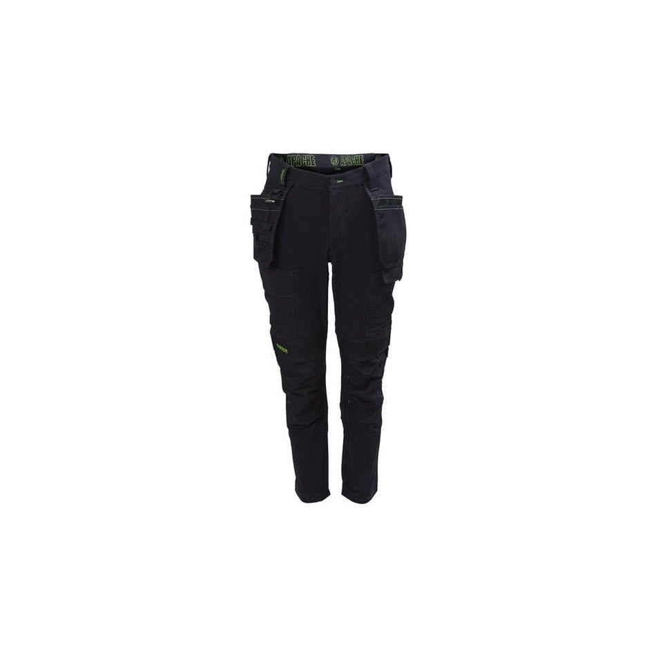 Apache Calgary Black Stretch Holster Trousers Waist 30in Leg 29in-APACALG2930