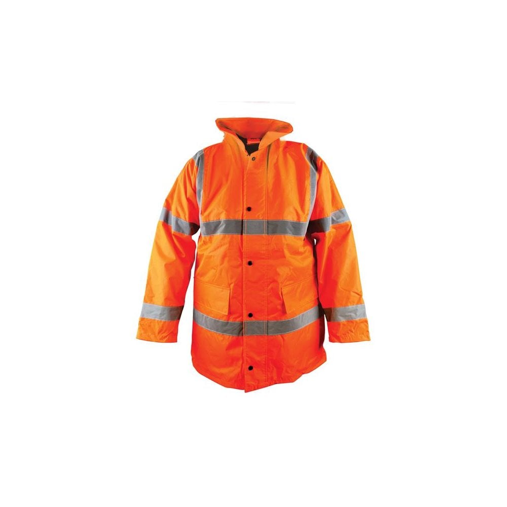 Scan Hi-Vis Motorway Jacket Orange - XL (48in)-SCAHVMJXLO