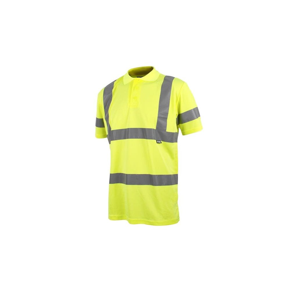 Scan Hi-Vis Polo Shirt Yellow - XL (46in)-SCAHVPSXL