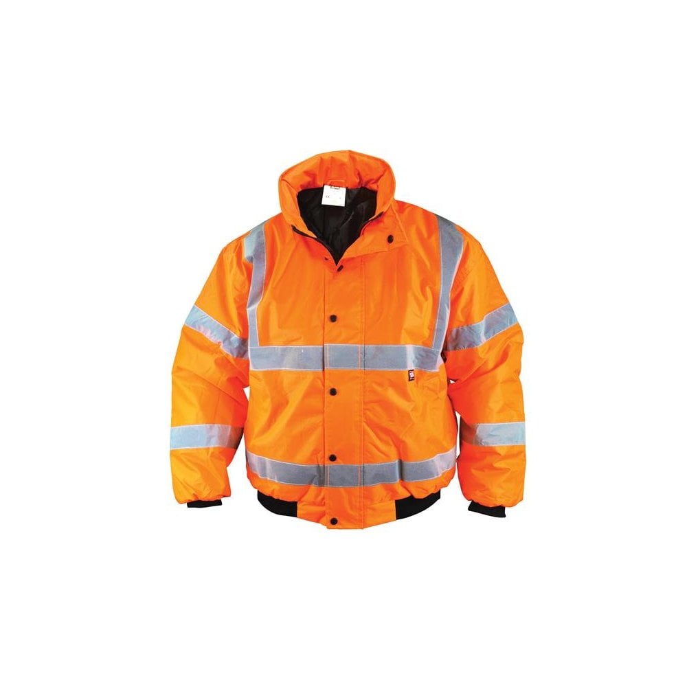 Scan Hi-Vis Bomber Jacket Orange - XXL (52in)-SCAHVBJXXLO