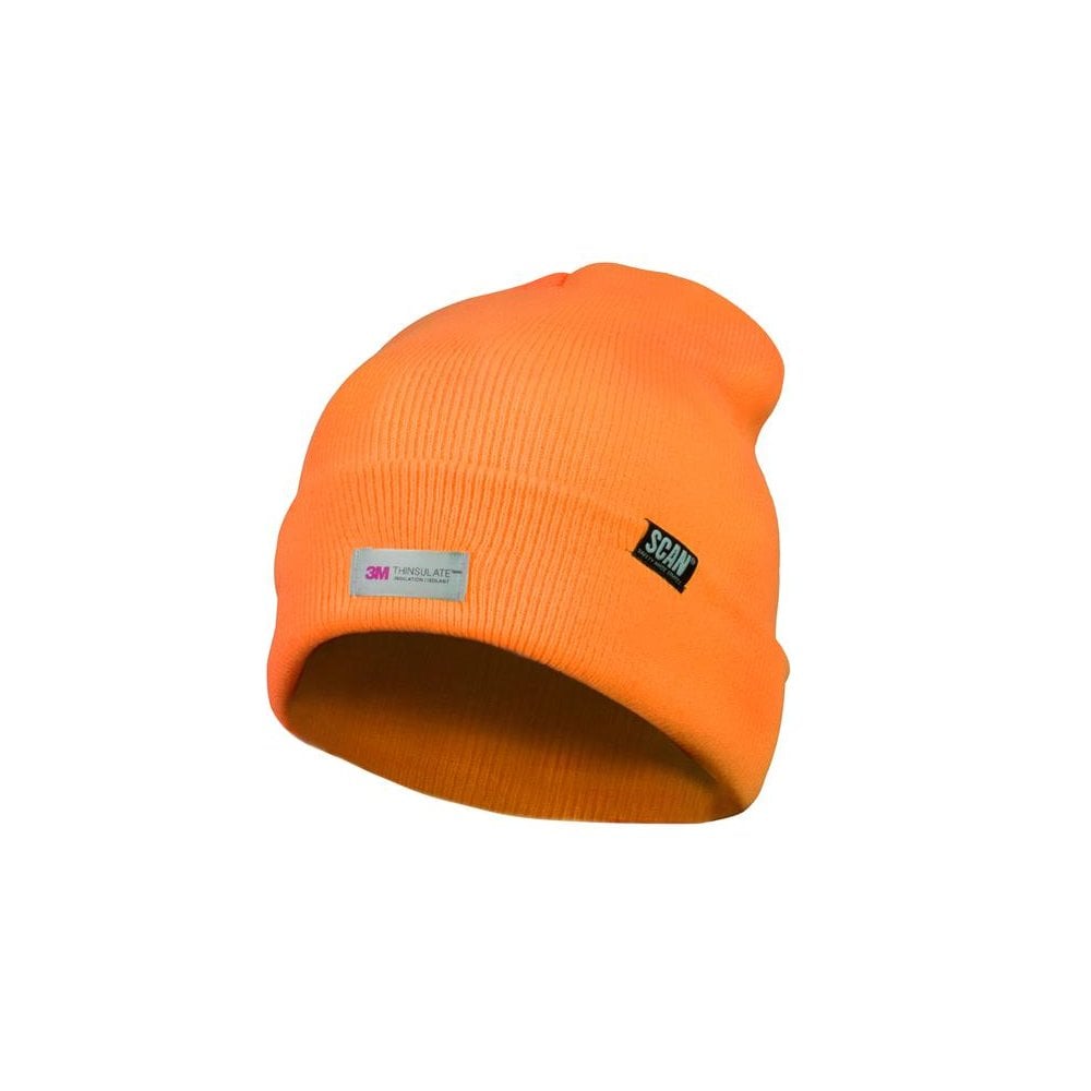 Scan Hi-Vis Beanie Hat Orange-SCAHVBEANO