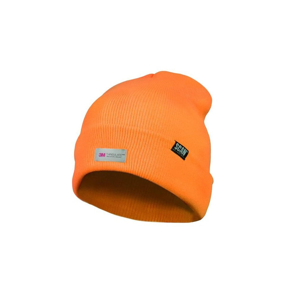 Scan Hi-Vis Beanie Hat Orange-SCAHVBEANO