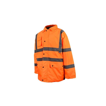 Scan Hi-Vis Motorway Jacket Orange - L (44in)-SCAHVMJLO