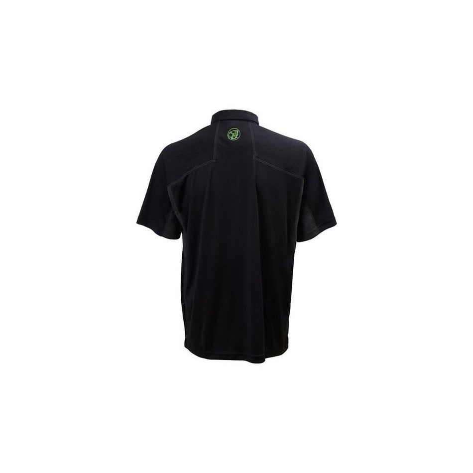 Apache Langley Black Performance Polo Shirt - M (38/40in)-APALANGM