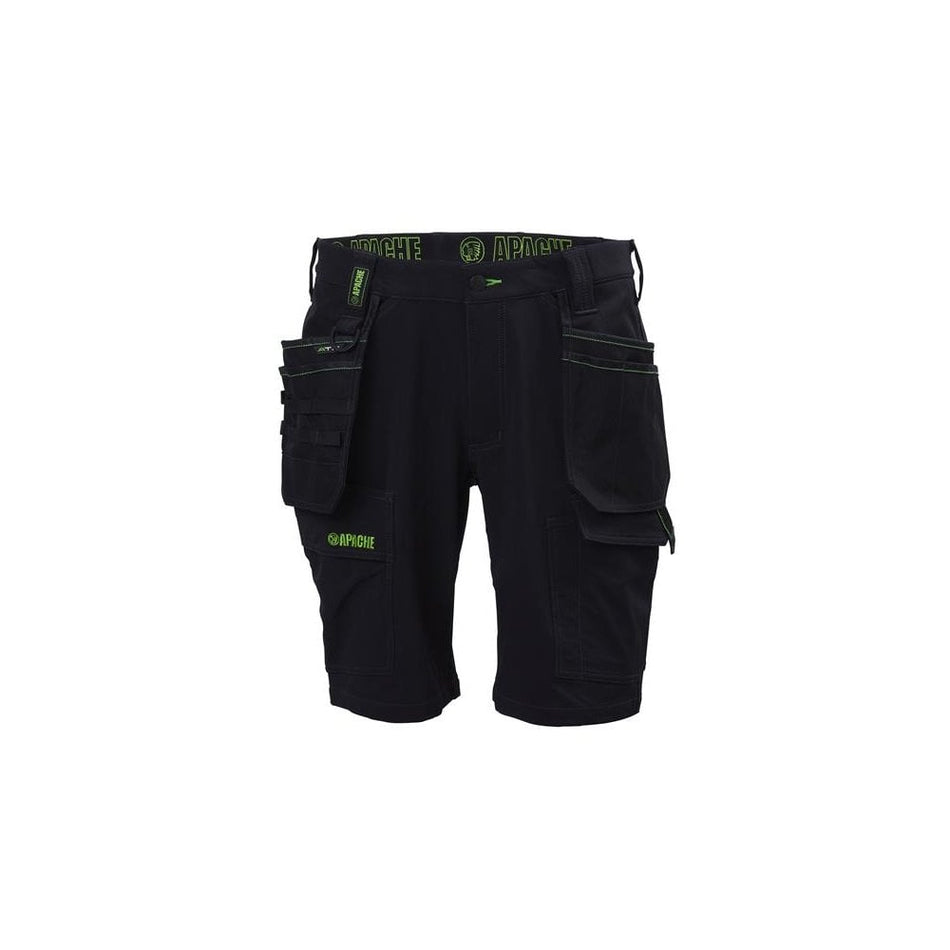 Apache Whistler Black Stretch Holster Shorts Waist 32in-APAWHISTL32