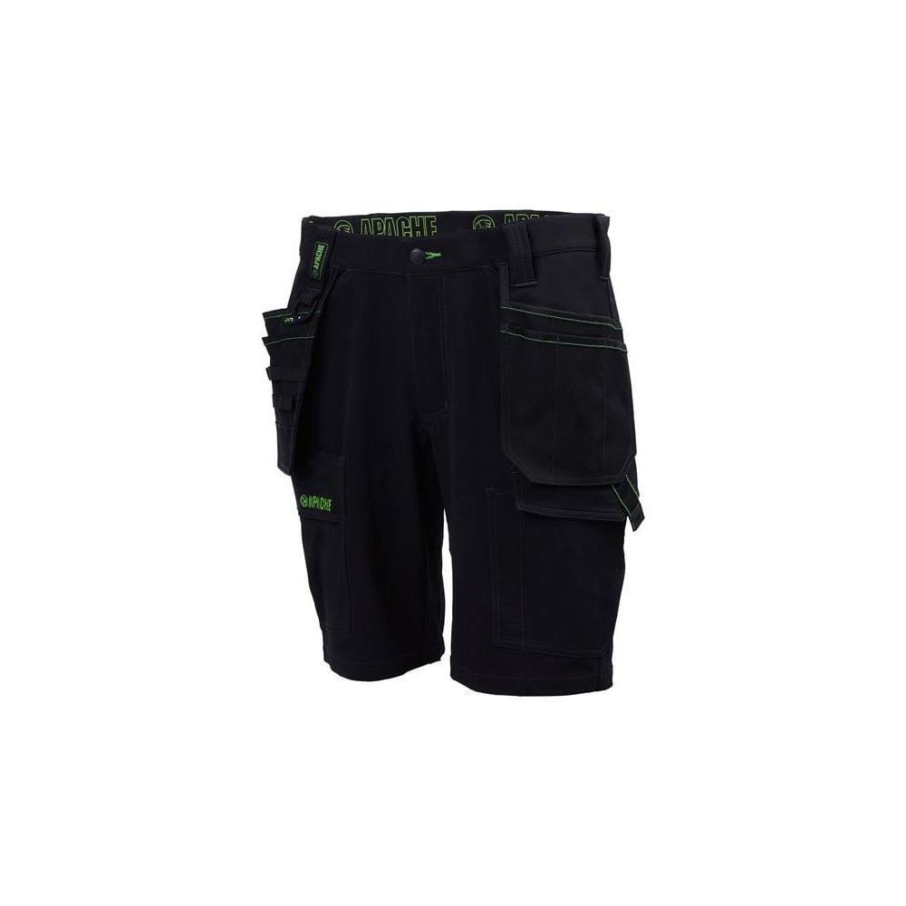 Apache Whistler Black Stretch Holster Shorts Waist 36in-APAWHISTL36