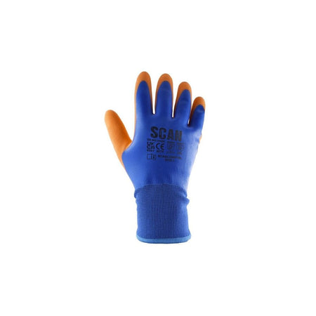 Scan Thermal Waterproof Latex Coated Gloves - XXL (Size 11)-SCAGLOWPTHXX