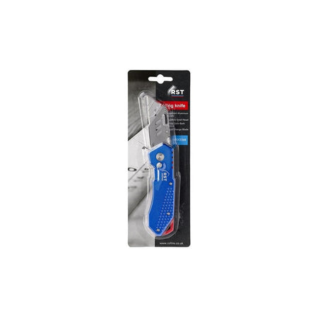 R.S.T. Aluminium Blue Folding Knife-RSTRSX336B