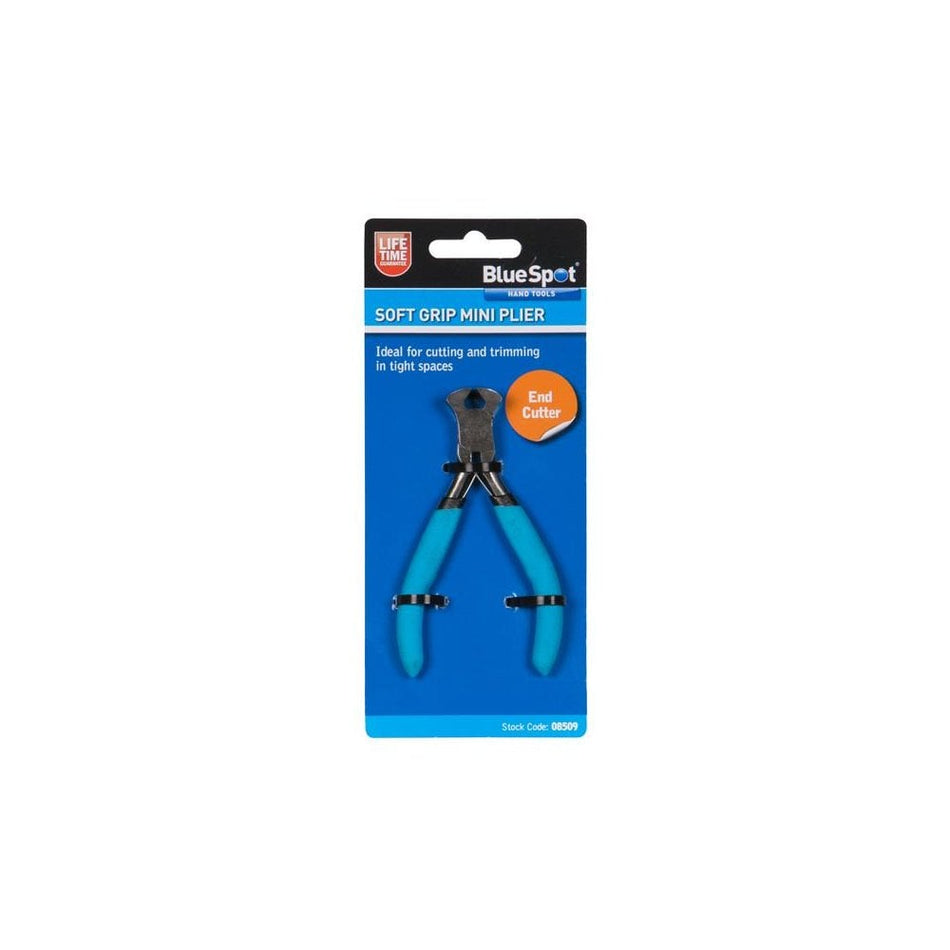 BlueSpot Tools Soft Grip Mini End Cutter Pliers-B/S8509
