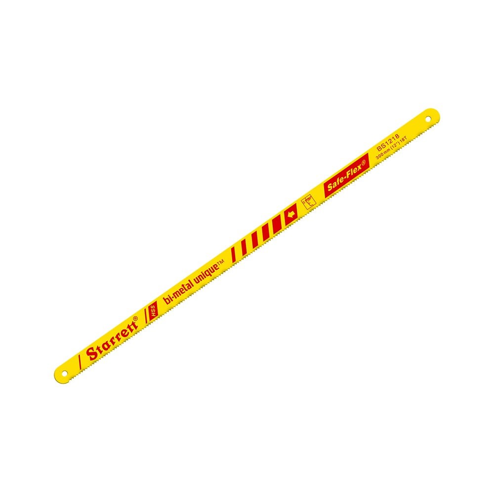 Starrett Bi-Metal Unique Safe-Flex Hacksaw Blade 300mm (12in) x 18 TPI Pack 2-STRKBS12182