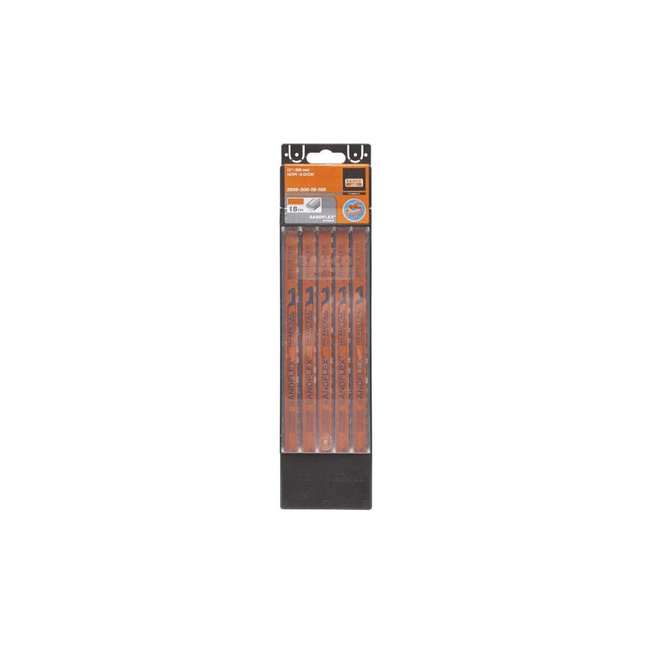 Bahco 3906 Sandflex Hacksaw Blades 300mm (12in) x 14 TPI Pack 100-BAH39061214