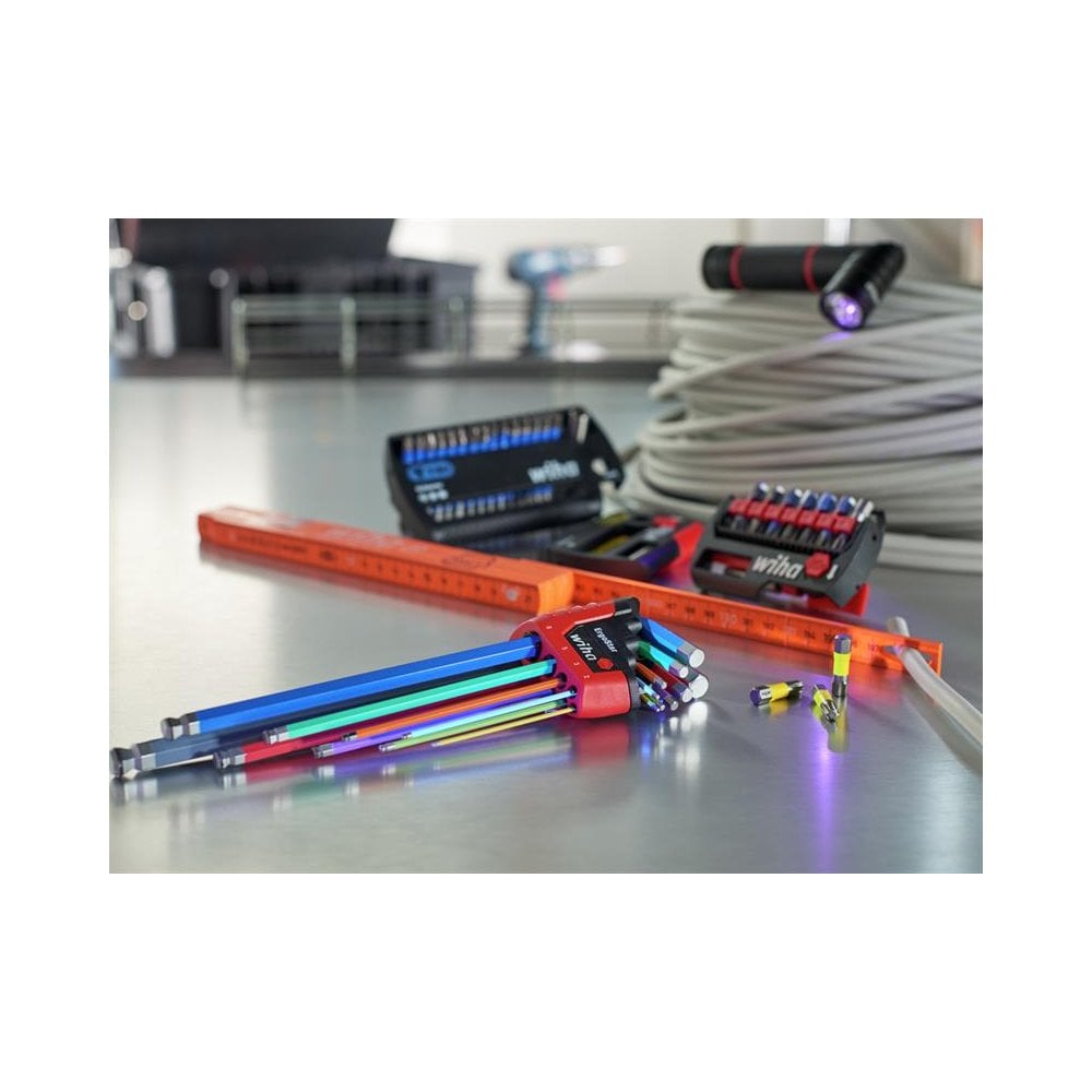 Wiha ErgoStar MagicRing® Colour Hex Ball End L-key Set, 9 Piece-WHA43850