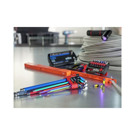 Wiha ErgoStar MagicRing® Colour Hex Ball End L-key Set, 9 Piece-WHA43850