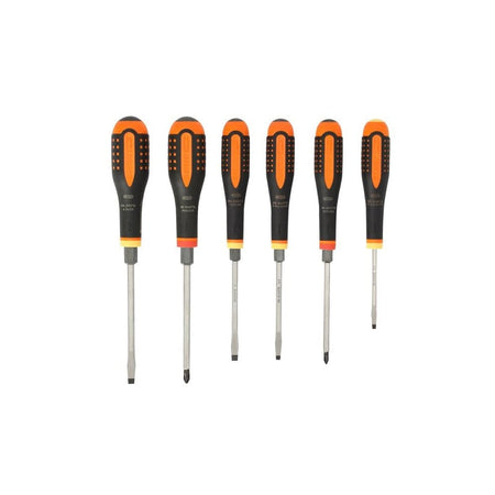 Bahco BE-9881TB ERGO™ Through Blade Screwdriver Set, 6 Piece-BAH9881TB