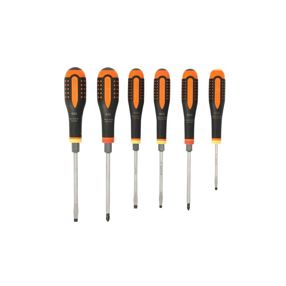 Bahco BE-9881TB ERGO™ Through Blade Screwdriver Set, 6 Piece-BAH9881TB