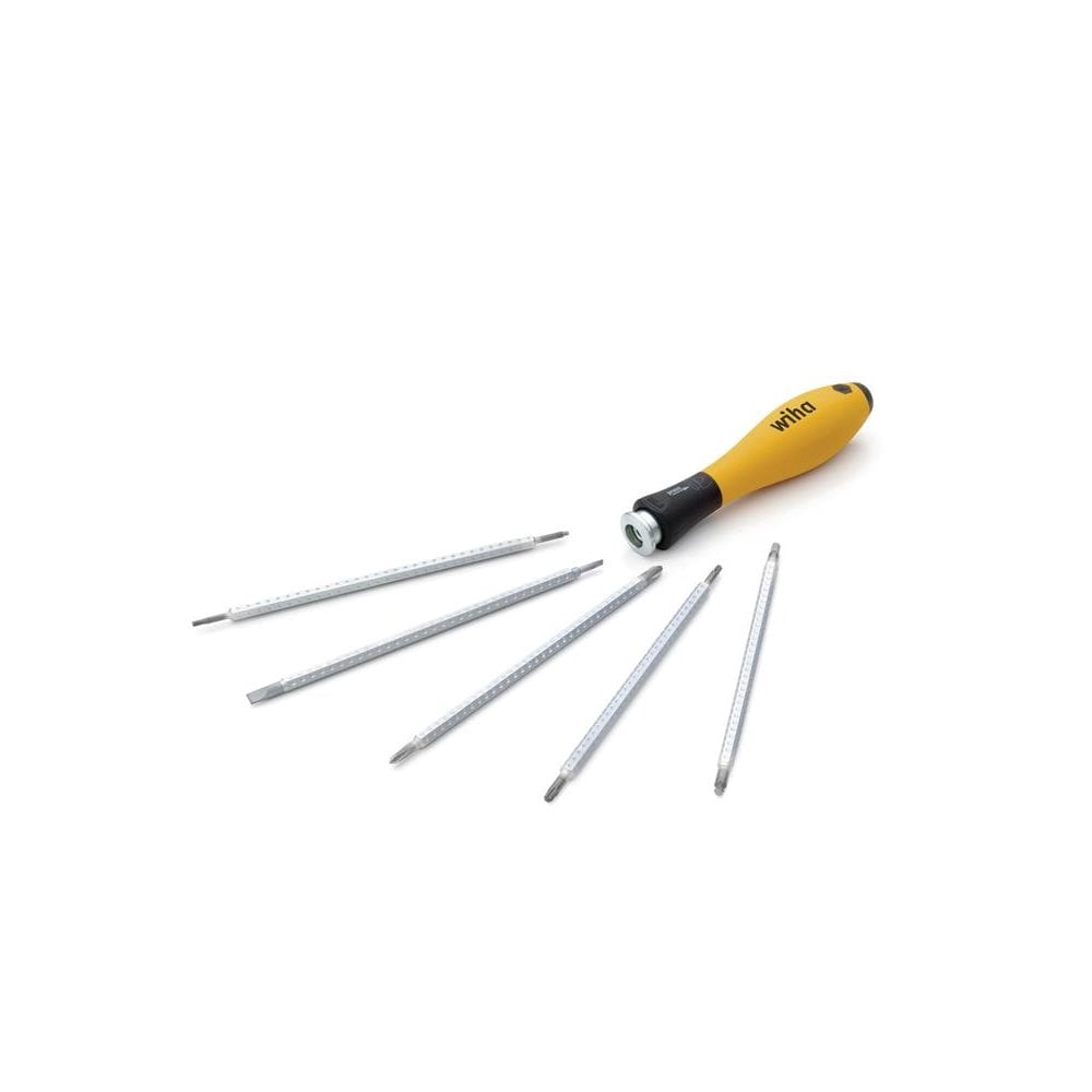 Wiha SYSTEM 4 SoftFinish® ESD Interchangeable Screwdriver Set, 12 Piece-WHA31499