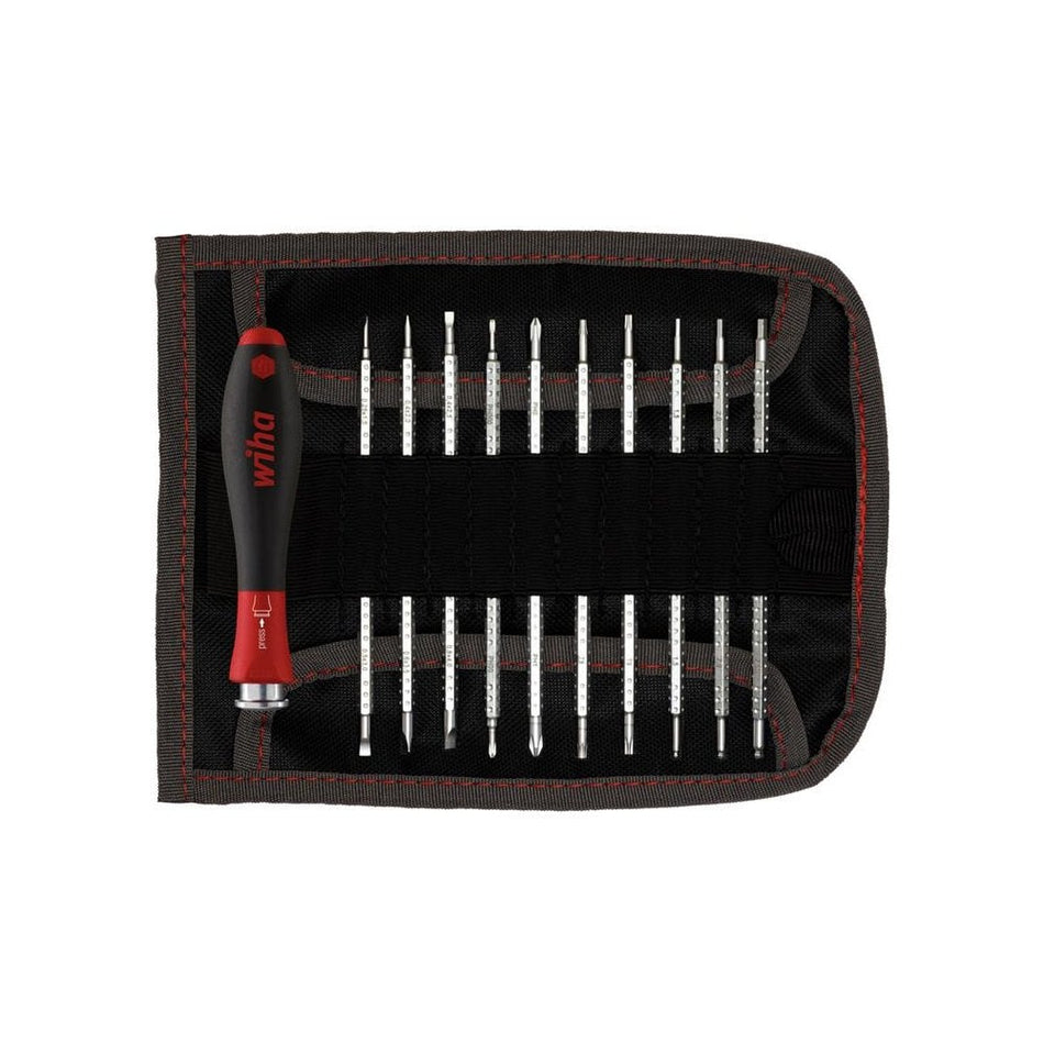 Wiha SYSTEM 4 SoftFinish® Interchangeable Screwdriver Set, 12 Piece-WHA27820