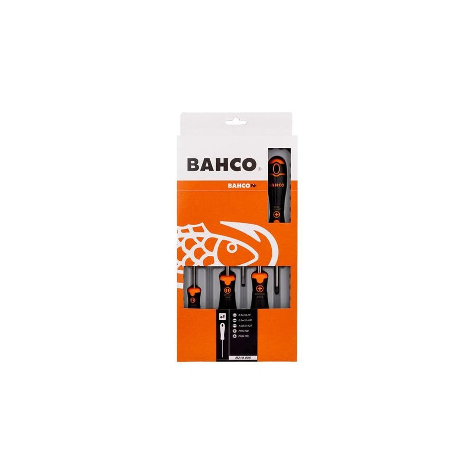 Bahco B219.005 BAHCOFIT Screwdriver Set, 5 Piece-BAH219005