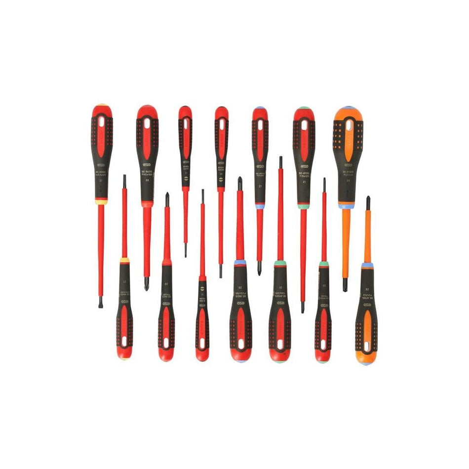 Bahco BE-9872 ERGO™ Screwdriver Set, 14 Piece-BAH9876S