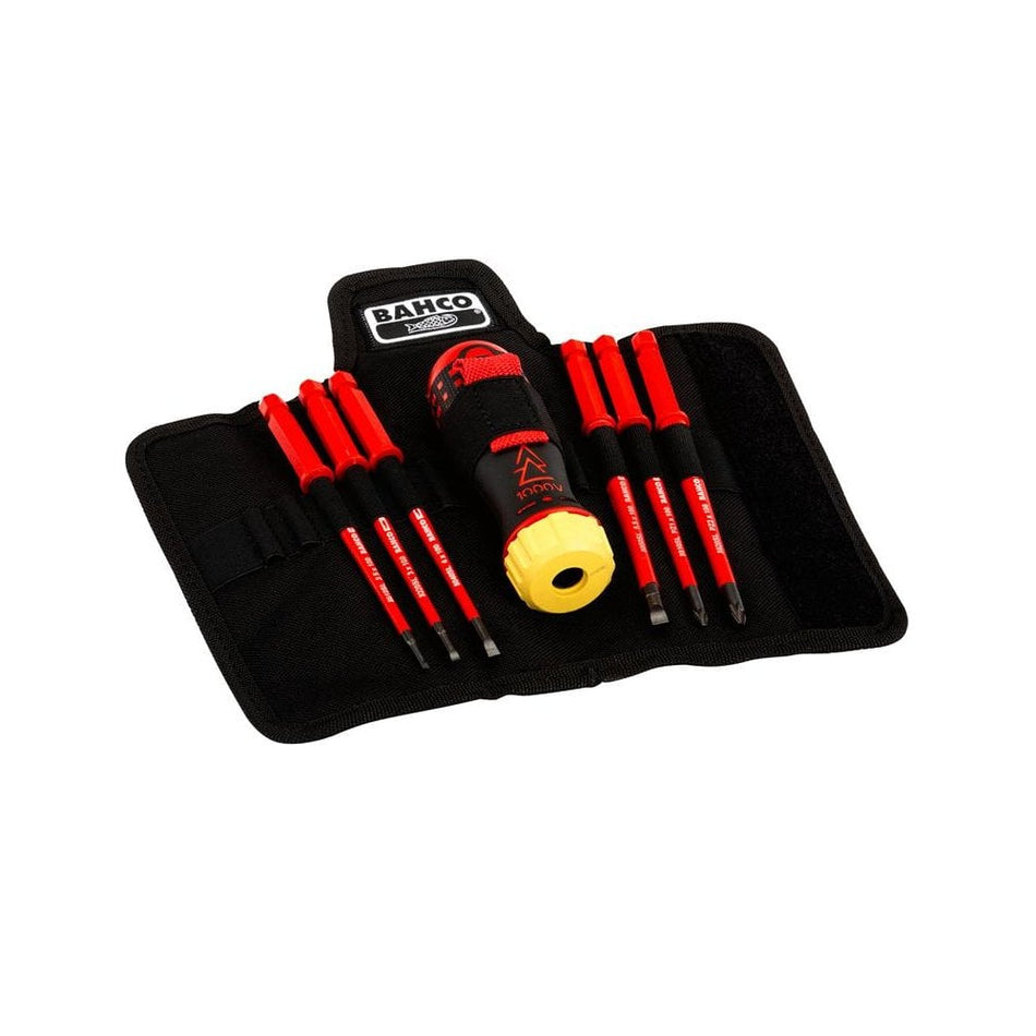 Bahco Insulated Ratcheting Screwdriver Set, 6 Piece-BAH808062