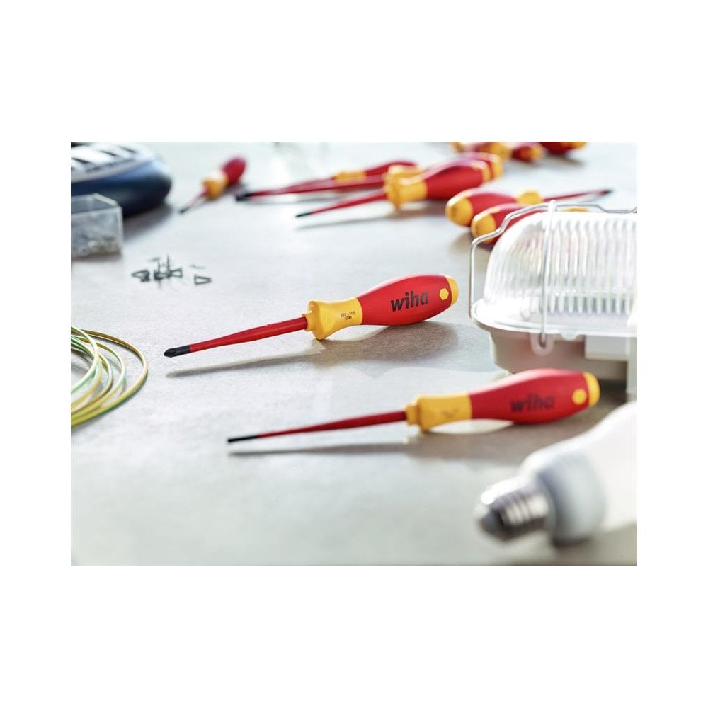 Wiha SoftFinish® electric slimFix Screwdriver Slotted 3.5 x 100mm-WHA39559