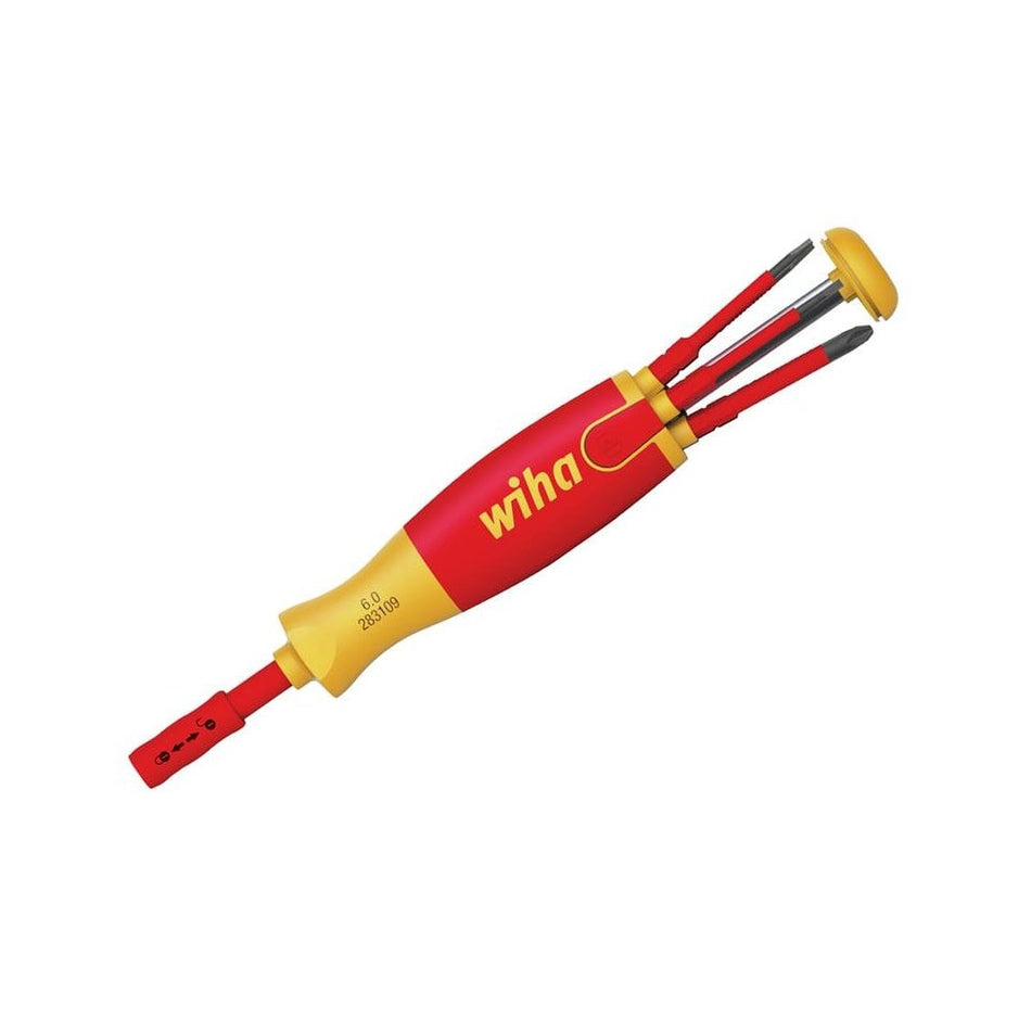 Wiha LiftUp electric Bit Magazine SL/PZ/PZS Screwdriver Set, 6 Piece-WHA41235