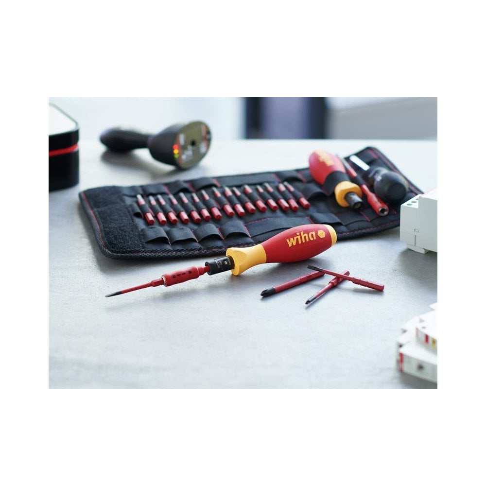 Wiha TorqueVario®-S electric Screwdriver Set, 19 Piece-WHA36791