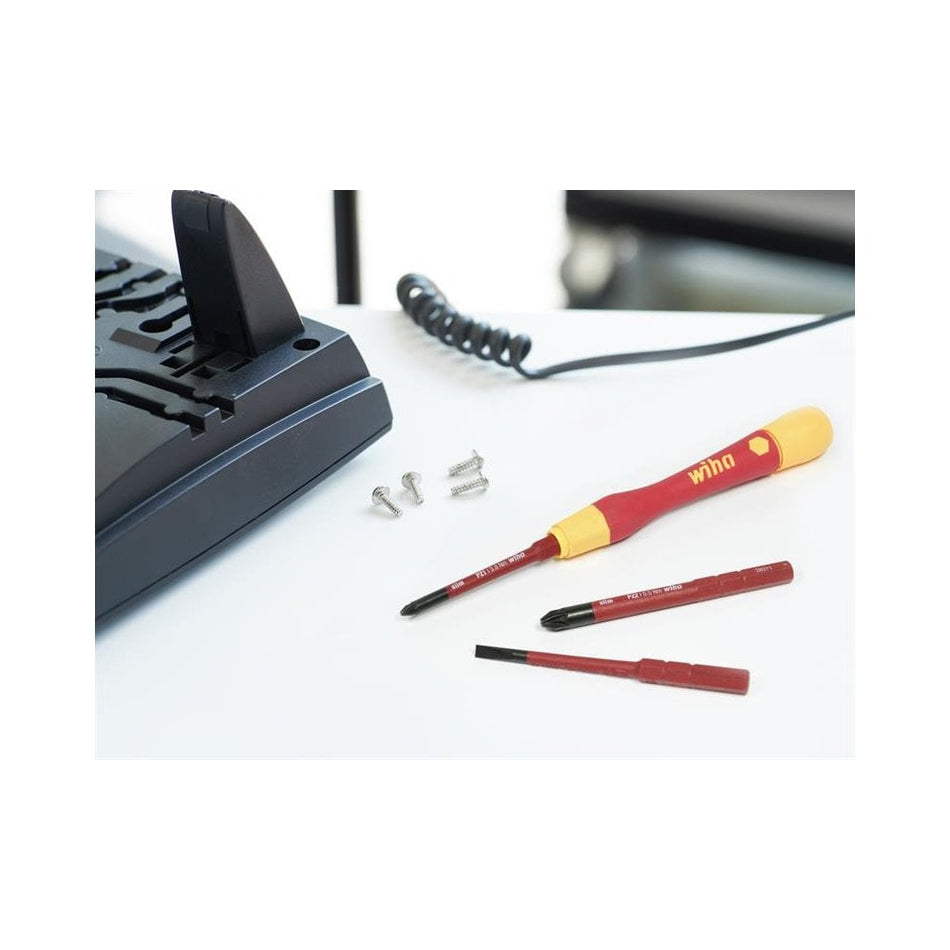 Wiha PicoFinish® slimVario® electric Fine Screwdriver Set, 4 Piece-WHA43167