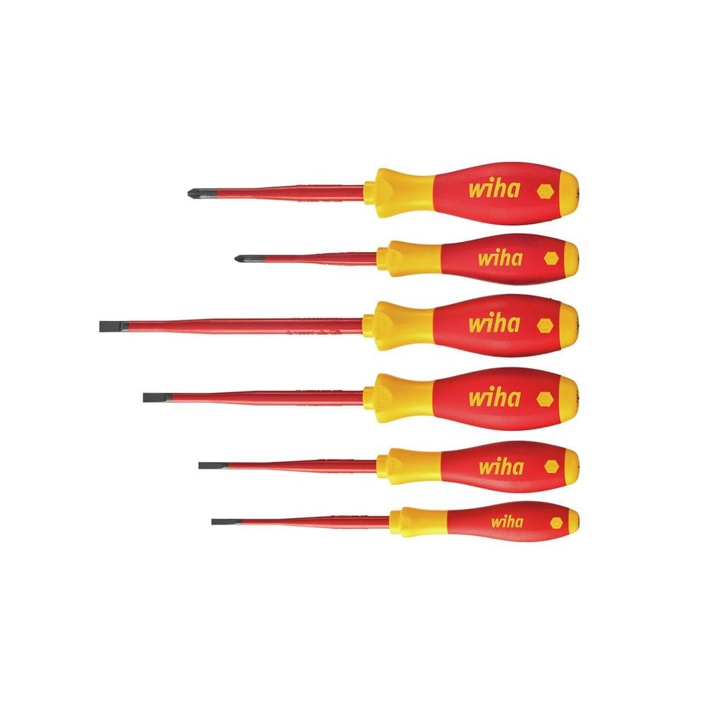 Wiha SoftFinish® electric slimFix SL/PZ Screwdriver Set, 6 Piece-WHA36455