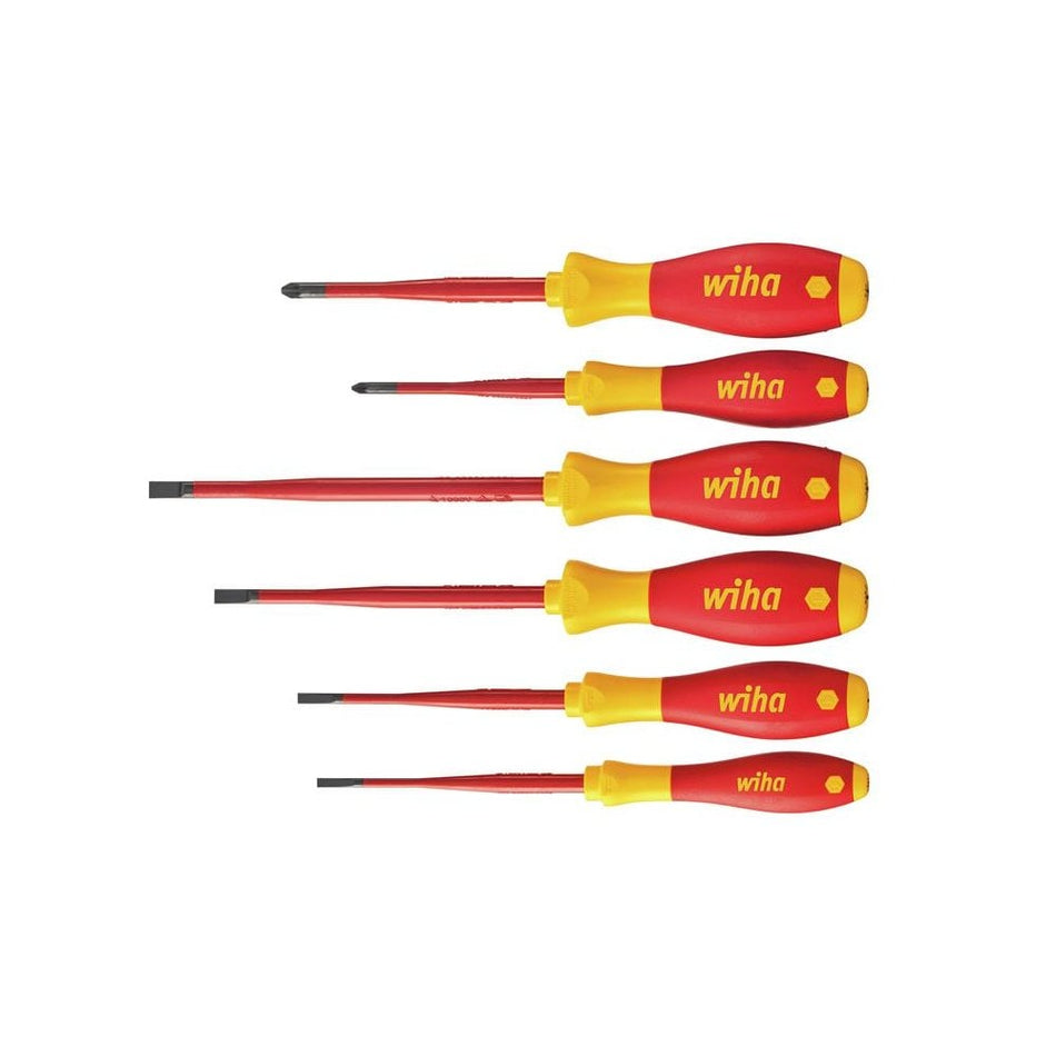 Wiha SoftFinish® electric slimFix SL/PZ Screwdriver Set, 6 Piece-WHA36455