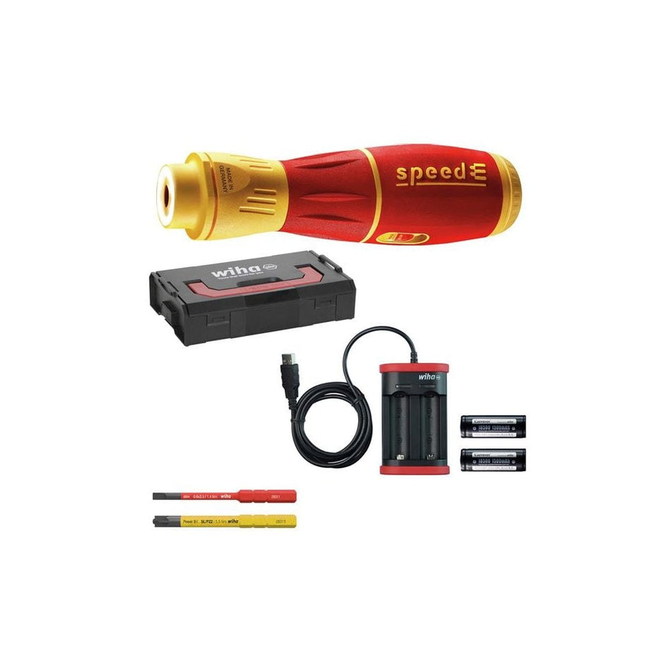 Wiha speedE® II electric E-screwdriver Set, 7 Piece-WHA44318