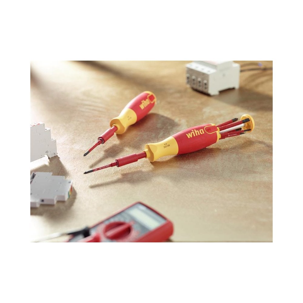 Wiha electric LiftUp Bit Magazine SL/PH/PZS Screwdriver Set, 6 Piece-WHA38613