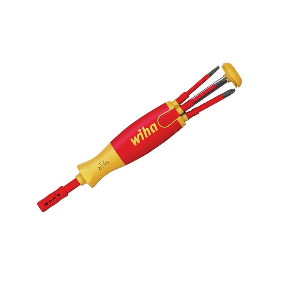 Wiha LiftUp electric Bit Magazine SL/PH Screwdriver Set, 6 Piece-WHA38612