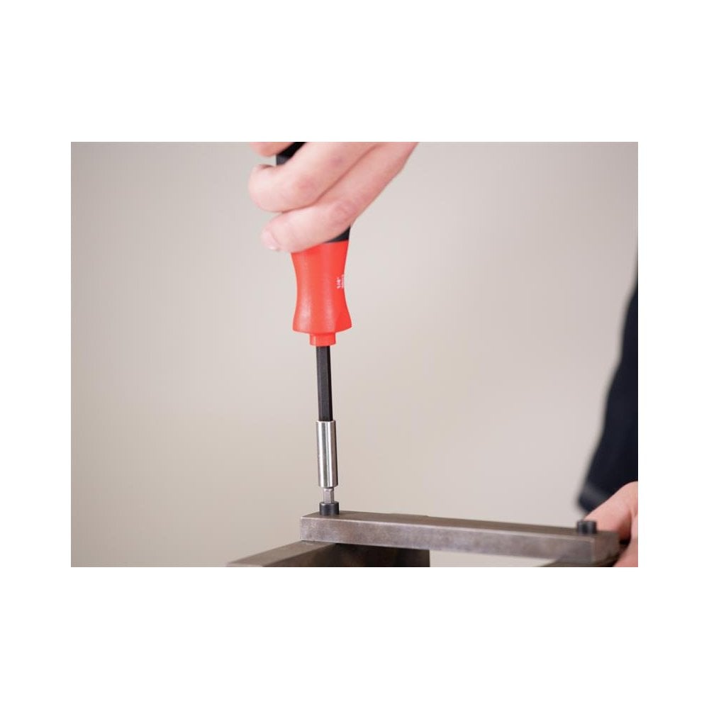 Wiha LiftUp 25 Magnetic Screwdriver with Bit Magazine (SL, PH, PZ, TX)-WHA38605