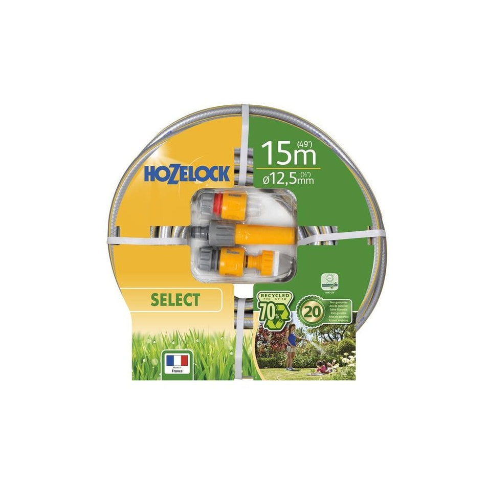 Hozelock 7215P Starter Hose Starter Set 15m 12.5mm (1/2in) Diameter-HOZ100100581