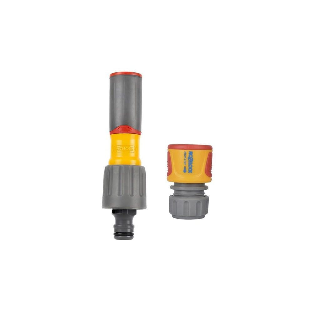Hozelock 3-in-1 Nozzle & AquaStop Connector-HOZ100100226